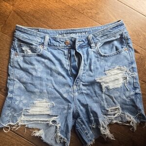 Size 8 American Eagle Flower Jean Shorts
